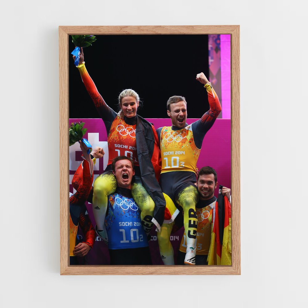 Poster Fête des Fleurs – affiche Luge (vue 4)